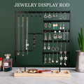 Jewellery Display Stand with Wooden Base for Earrings and Necklaces - Black - view 5