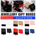 Jewellery Gift Box, Cardboard Drawer, 9 x 9 x 3 cm - White - view 2
