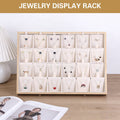 Jewellery Necklace Display Stand Organiser with 24 Slots for Earrings, Rings and Bracelets - White - view 5