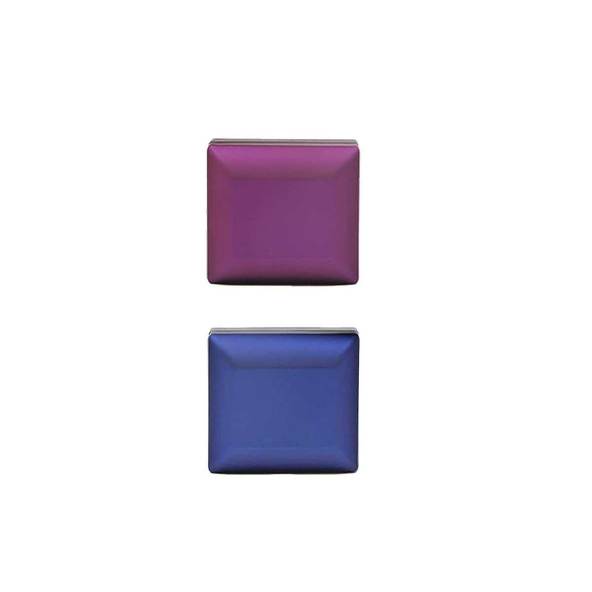 Jewellery Storage Box with LED Light and Flip-Top Lid for Rings - Blue - view 3
