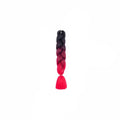 Jumbo Braiding Hair Extensions - Black, Burgundy and Red Ombre