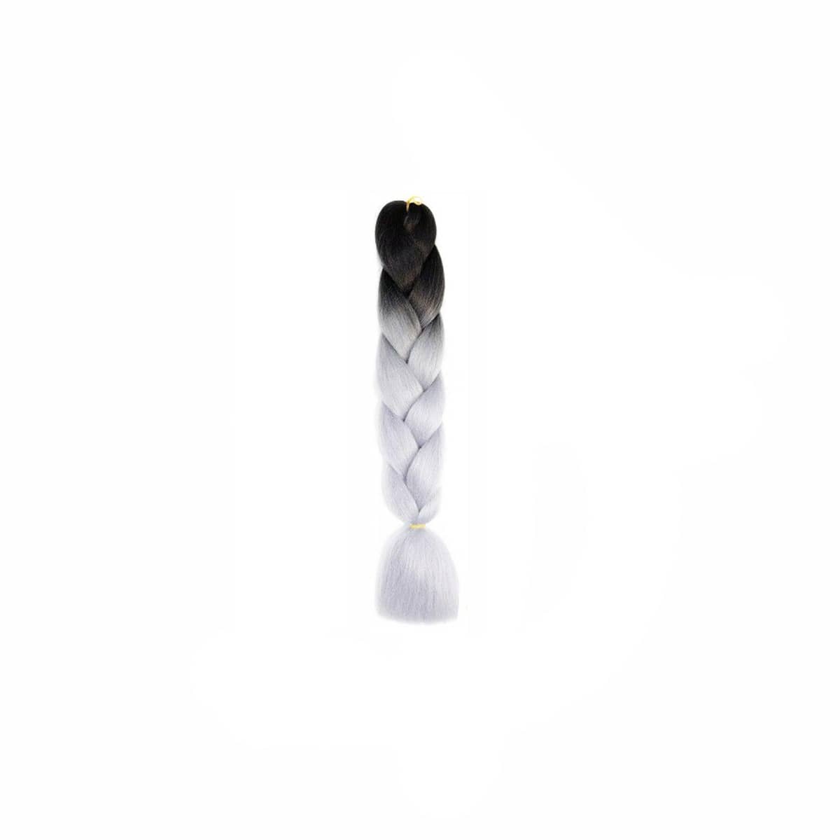 Jumbo Braiding Hair Extensions - Black and Grey Ombre
