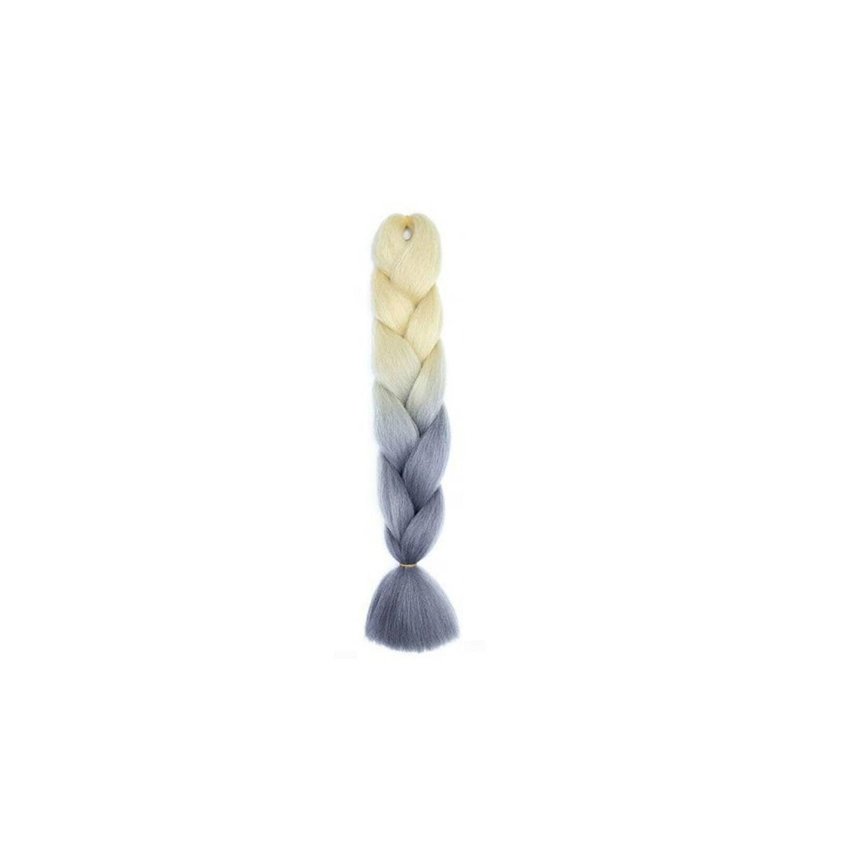 Jumbo Braiding Hair Extensions - Cream and Grey Ombre