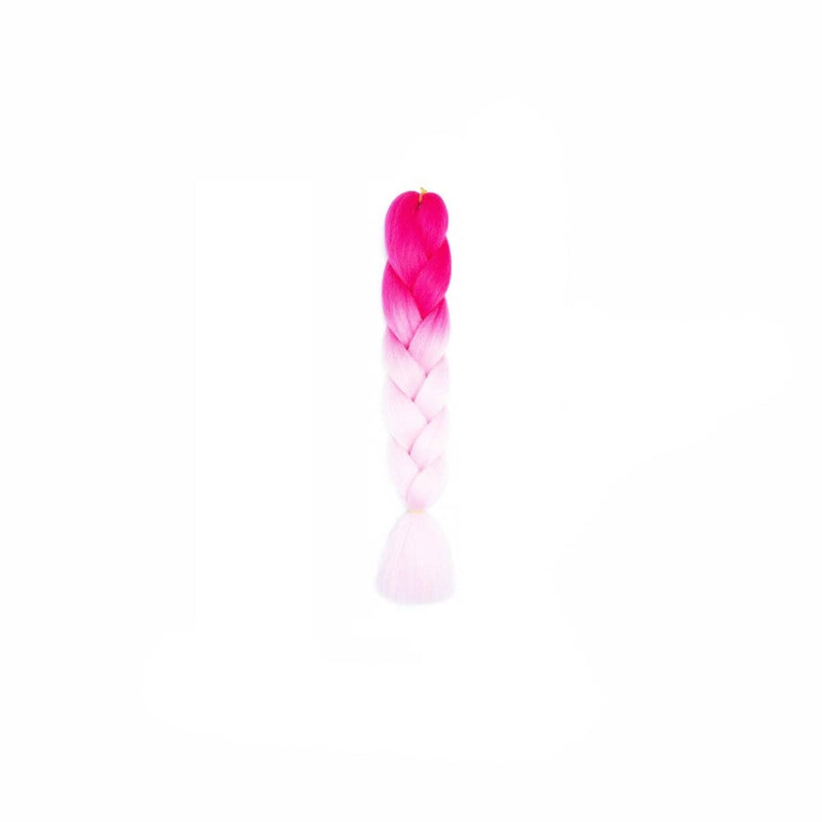Jumbo Braiding Hair Extensions - Hot Pink and Light Pink Ombre