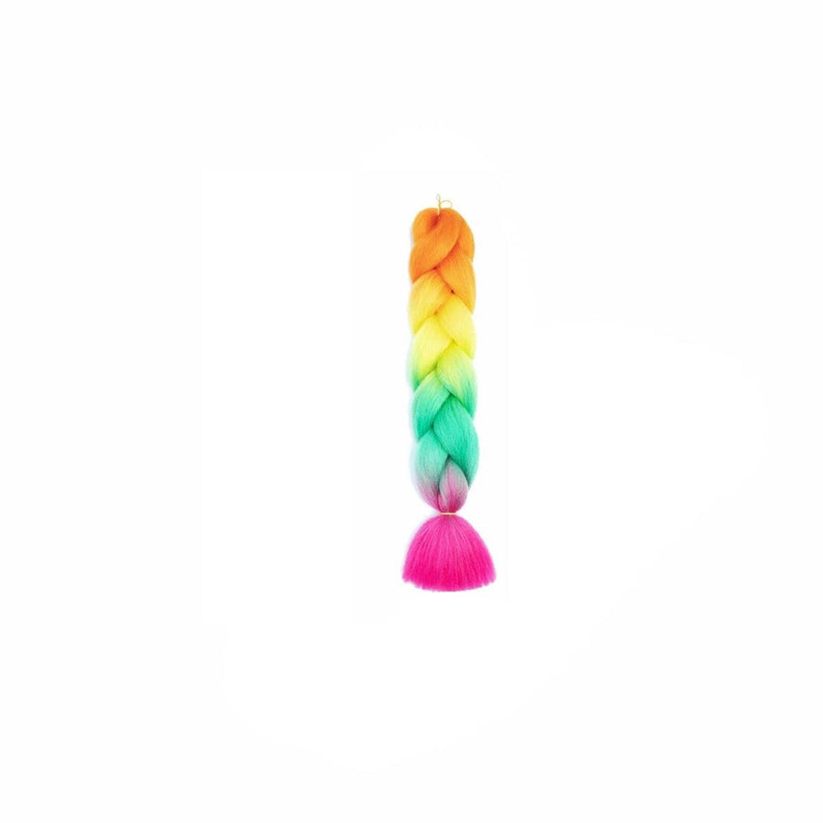Jumbo Braiding Hair Extensions - Rainbow Ombre
