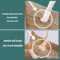 Jute Burlap Tote Bag with Handles, Natural - 37 x 18 x 27 cm - view 5