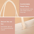 Jute Canvas Handheld Tote Bags, Pack of 5 - 29 x 25 x 15 cm - view 5