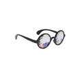 Kaleidoscope Glasses for Festivals and Raves - Black Frame