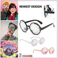 Kaleidoscope Glasses for Festivals and Raves - Pink Frame - view 2