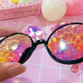 Kaleidoscope Glasses for Festivals and Raves - Pink Frame - view 5