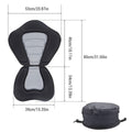 Kayak Seat Cushion with Detachable Backrest and Storage Bag - view 3