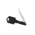 Key Shaped Folding Pocket Knife - Black Aluminium Handle, Silver Steel Blade - view 2