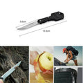 Key Shaped Folding Pocket Knife - Black Aluminium Handle, Silver Steel Blade - view 3