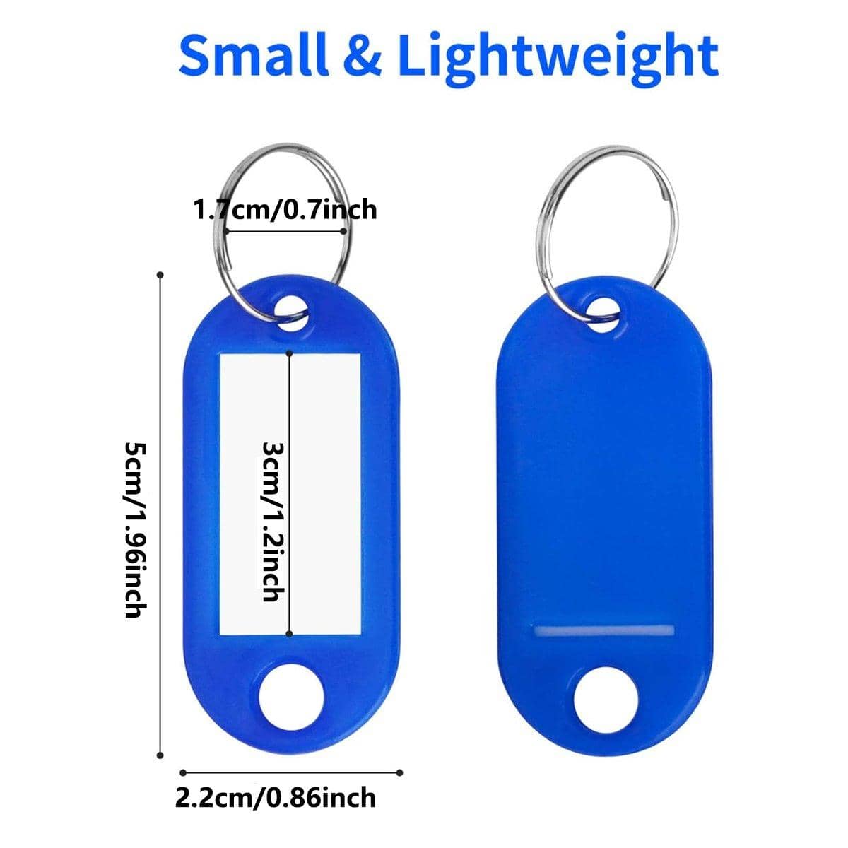 Key Tags and Luggage ID Labels with Writable Inserts - Pack of 50 - view 3