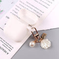 Keyring Bag Charm - Gold Heart with Conch Shell - view 5
