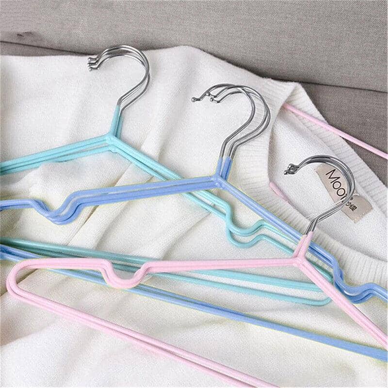 Kids Clothes Hangers, Stainless Steel, 10 Pack - Green - view 4