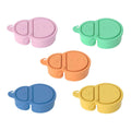Kids Double Compartment Snack Containers - 5 Pack, Silicone, 17.2 x 4.2cm - view 2
