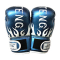 Kids PU Boxing Training Gloves for Ages 3-12 - Pearly Blue, 1 Pair (2 Gloves)