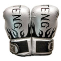 Kids PU Boxing Training Gloves for Ages 3-12 - Pearly Silver, 1 Pair (2 Gloves)