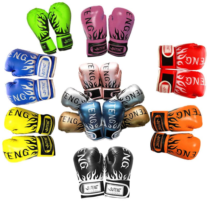 Kids PU Boxing Training Gloves for Ages 3-12 - Pearly Silver, 1 Pair (2 Gloves) - view 3