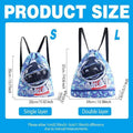 Kids Waterproof Swim Backpack - Blue Astronaut, Large, Double Layer (37 x 34 x 13 cm) - view 5