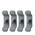 Kitchen Appliance Cord Organiser Wrap Holder, Adhesive Cable Winder - Grey, Pack of 4
