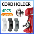 Kitchen Appliance Cord Organiser Wrap Holder, Adhesive Cable Winder - White, Pack of 4 - view 2
