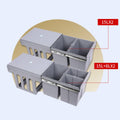 Kitchen Built-In Pull-Out Sorting Trash Can, Space Saving Under Sink - One 15 L and Two 8 L Bins - view 5