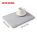 Kitchen Countertop Drain Mat for Sink, Quick Dry Waterproof Dish Drying Mat - Grey - view 4