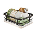 Kitchen Dish Drying Rack Sink Organiser Plate Holder with Chopstick Storage Box - view 2