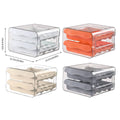 Kitchen Egg Double Layer Storage Box for Food Organisation Fresh Keeping - Orange - view 4