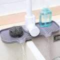 Kitchen Faucet Storage Rack Soap and Sponge Caddy Sink Organiser - Black - view 5