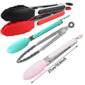Kitchen Food Tongs, 5 Pack - 27 cm, Silicone and Stainless Steel - view 3
