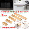 Kitchen Lip Pull Cabinet Handle in Rose Brass Gold - 256 mm - view 2