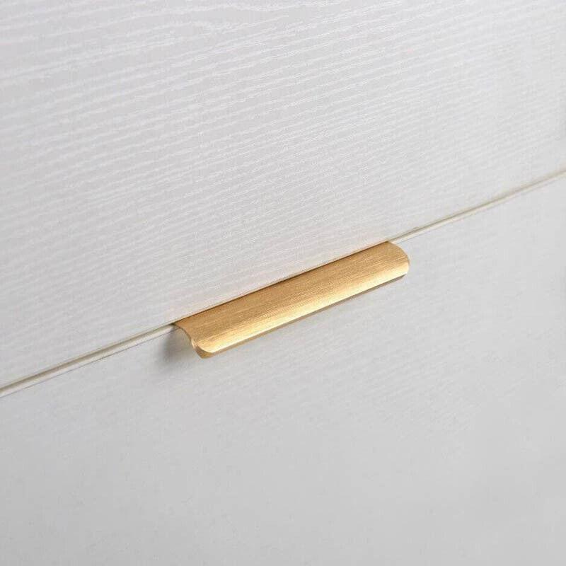Kitchen Lip Pull Cabinet Handle in Rose Brass Gold - 64 mm - view 9