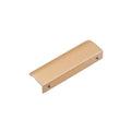 Kitchen Lip Pull Cabinet Handle in Rose Brass Gold - 92 mm