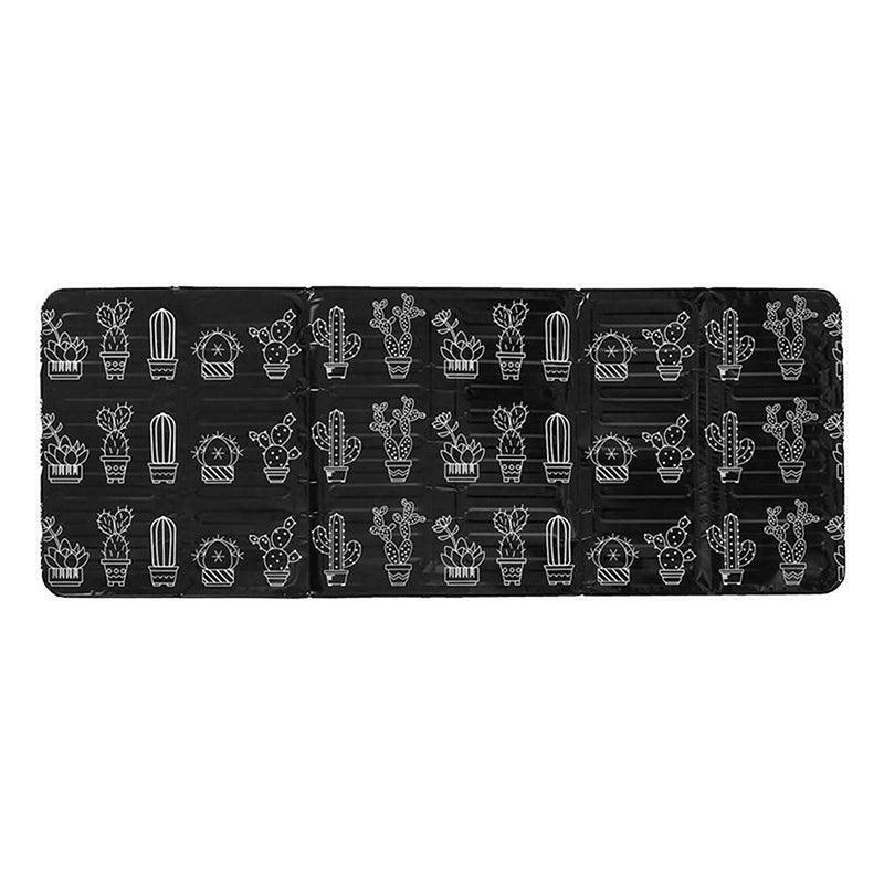 Kitchen Oil Splash Guard, Folding Aluminium Screen - Black Cactus