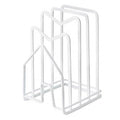 Kitchen Pot Lid and Chopping Board Rack - White