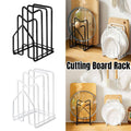 Kitchen Pot Lid and Chopping Board Rack - White - view 2