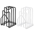 Kitchen Pot Lid and Chopping Board Rack - White - view 3