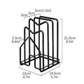 Kitchen Pot Lid and Chopping Board Rack - White - view 4