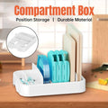 Kitchen Storage Organiser with Adjustable Dividers for Lids and Cutlery