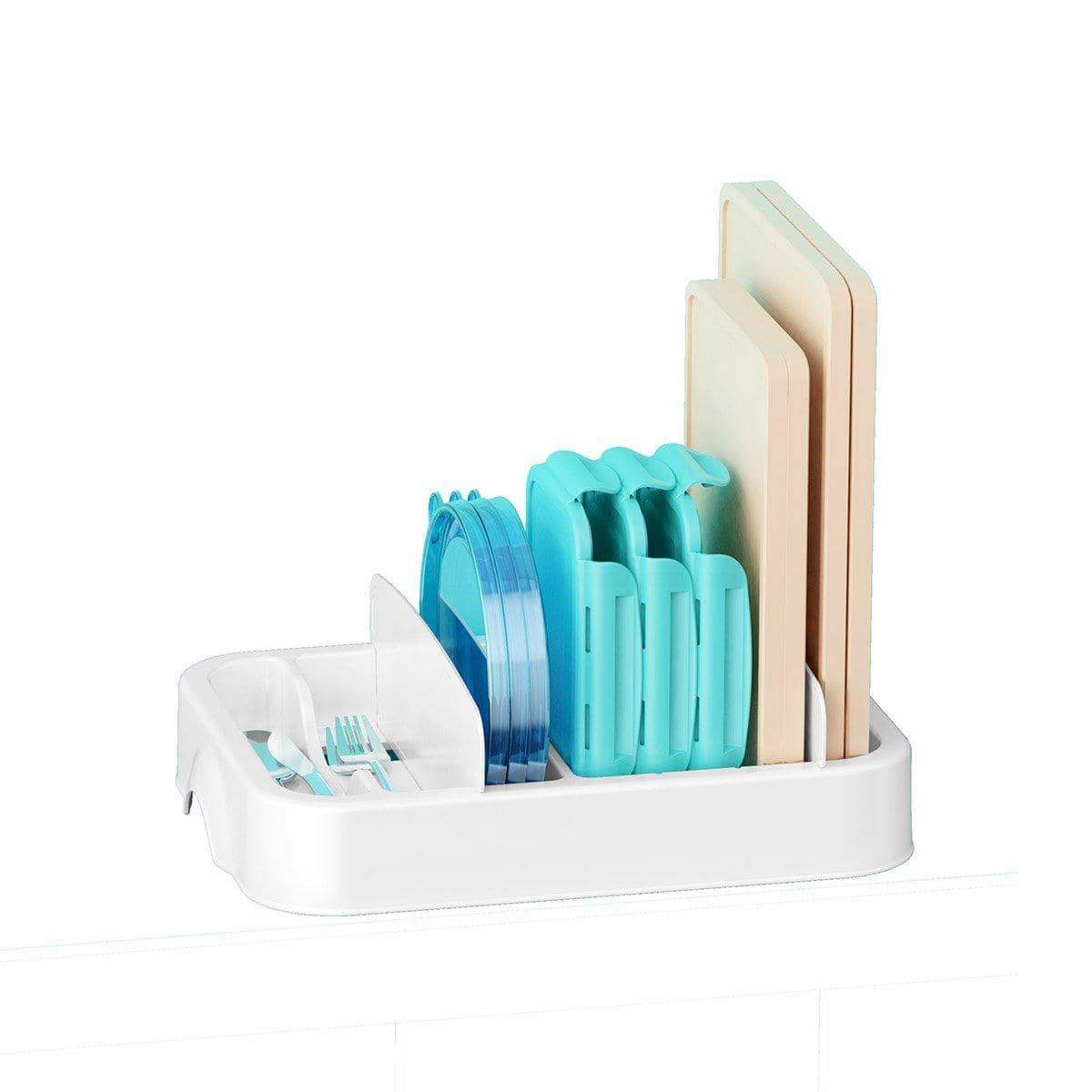 Kitchen Storage Organiser with Adjustable Dividers for Lids and Cutlery - view 2