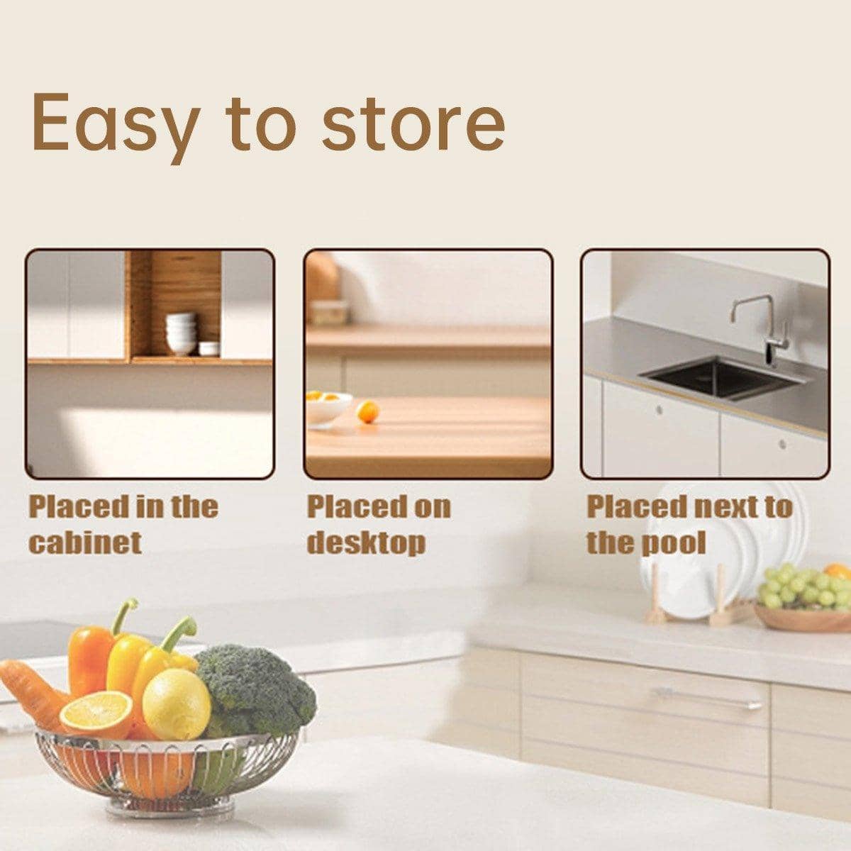 Kitchen Storage Organiser with Adjustable Dividers for Lids and Cutlery - view 4