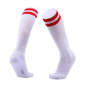 Knee High Football Socks - With Scarlet Stripes