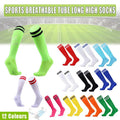Knee High Football Socks - With Scarlet Stripes - view 2