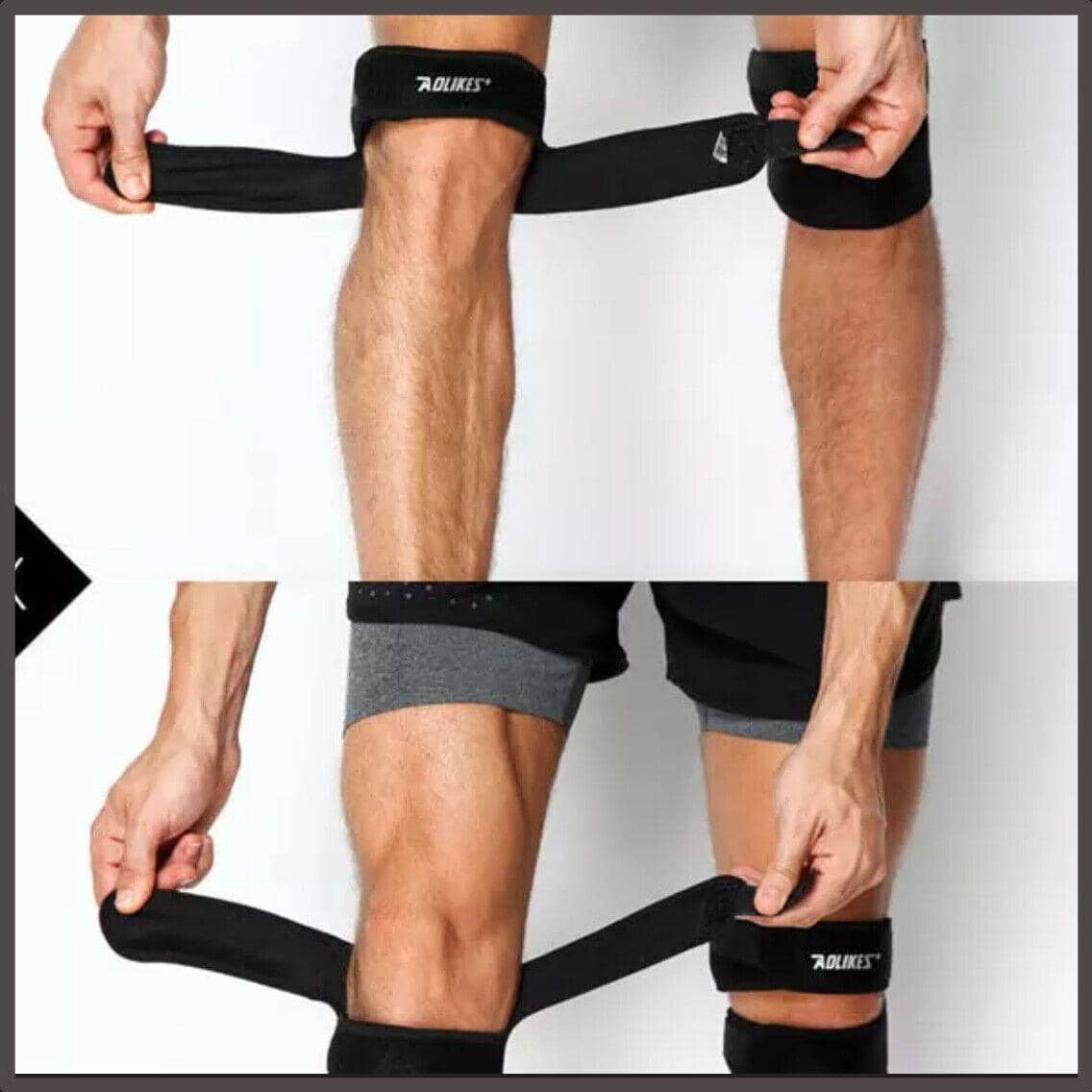 Knee Strap Gel Patella Support Brace for Running and Sport - Blue, 1 Unit - view 5