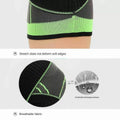 Knee Support Brace Compression Sleeve - Black, Size S, Thigh 30-35 cm - view 4