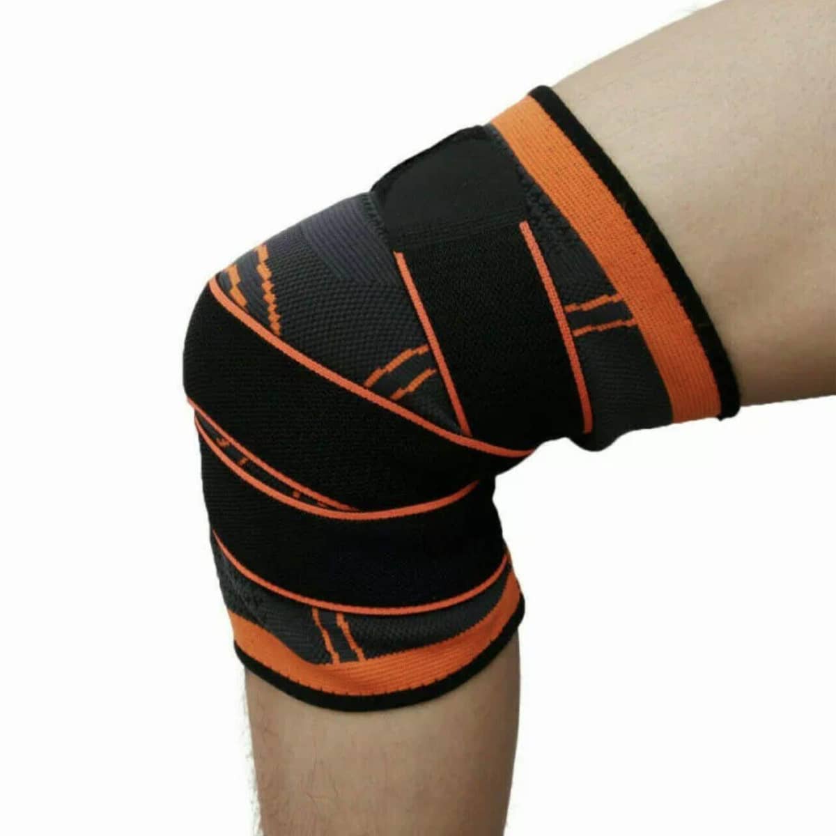 Knee Support Brace Compression Sleeve - Orange, Size L (Thigh 40-45 cm) - view 2