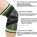 Knee Support Brace Compression Sleeve - Orange, Size M (Thigh 35-40 cm) - view 5
